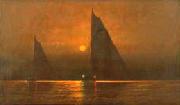 unknow artist C.S. Dorion sailing at dusk France oil painting artist
